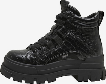 BUFFALO - Botim com fivela em preto: frente