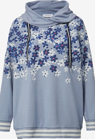 Janet & Joyce Sweatshirt in Blauw: voorkant