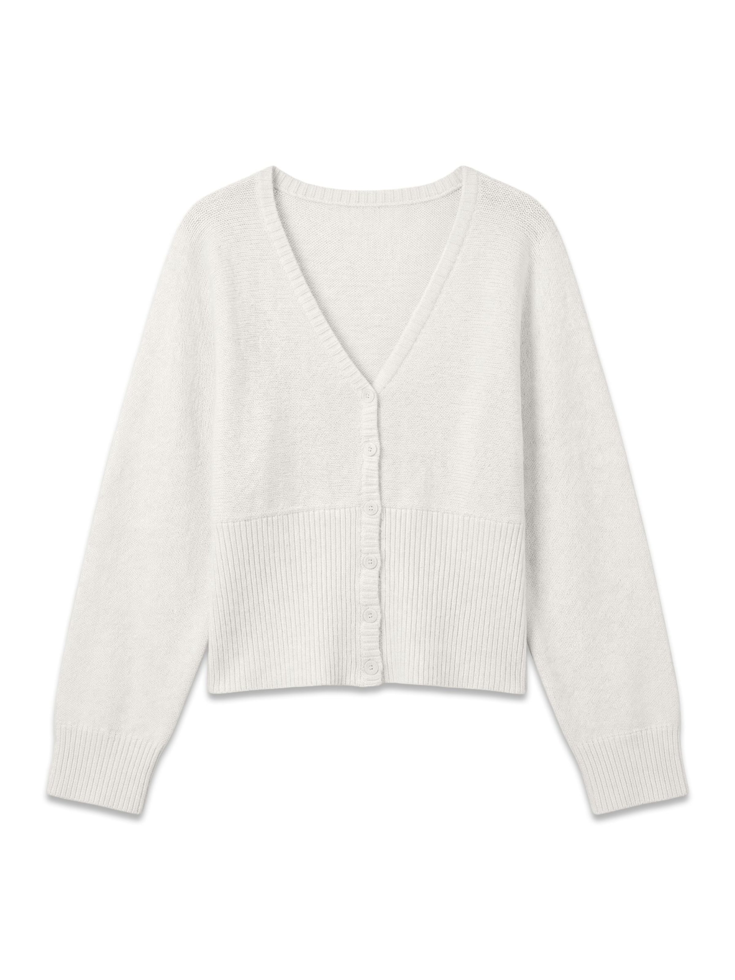 VERO MODA Knit cardigan 'VMMILO' in White: front