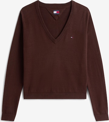 Tommy Jeans Свитер 'ESSENTIAL' в Коричневый: спереди