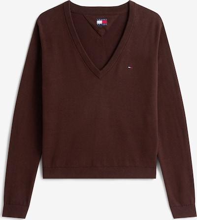Megztinis 'ESSENTIAL' iš Tommy Jeans, spalva – tamsiai mėlyna / ruda / raudona / balta, Prekių apžvalga