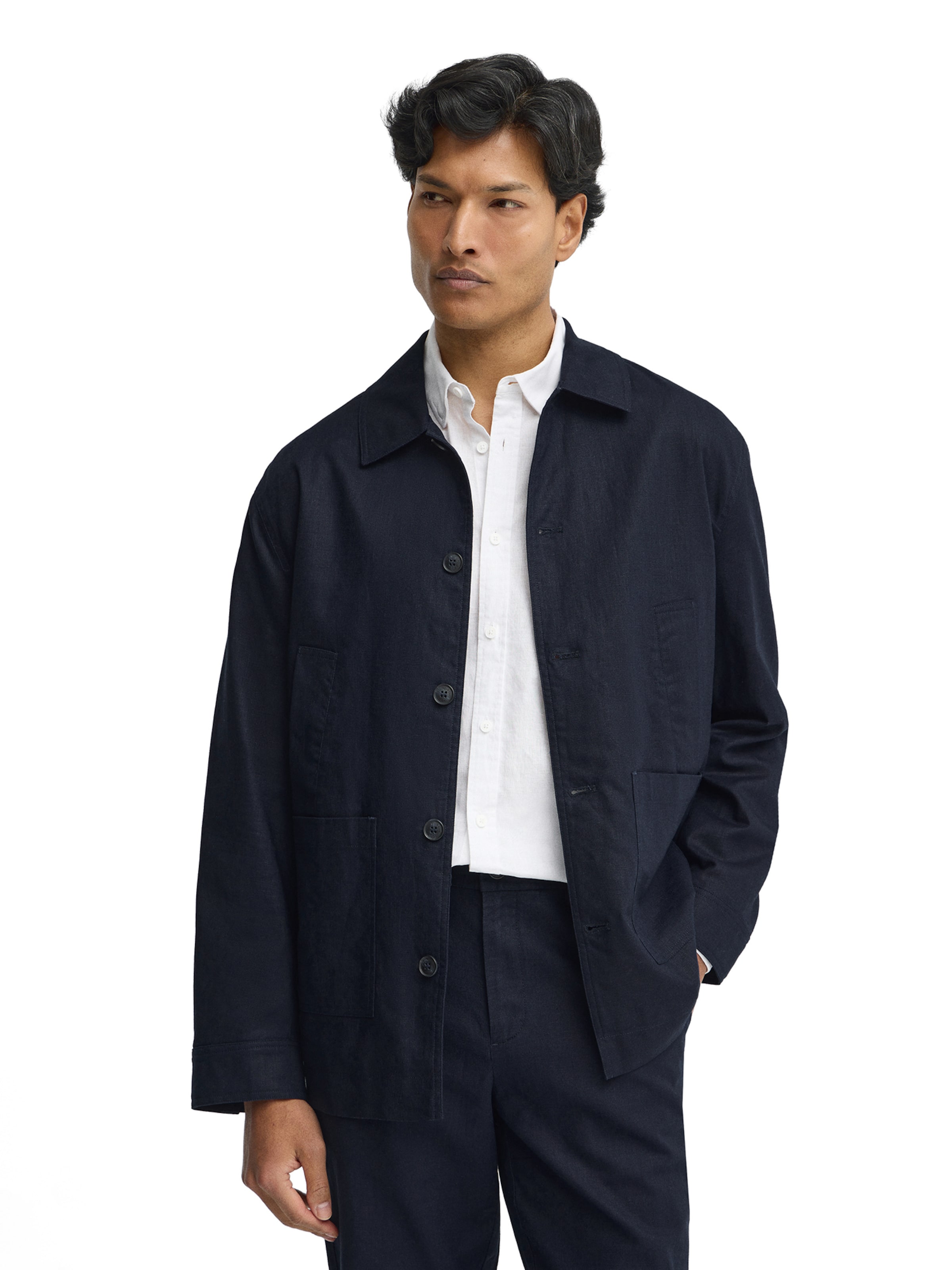 Polo Club Between-Season Jacket in Blue: front