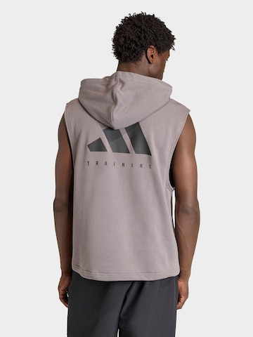 ADIDAS PERFORMANCE Sport szabadidős felsők - barna: elől