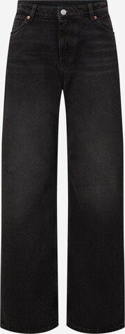 Monki Wide leg Jeans in Zwart: voorkant