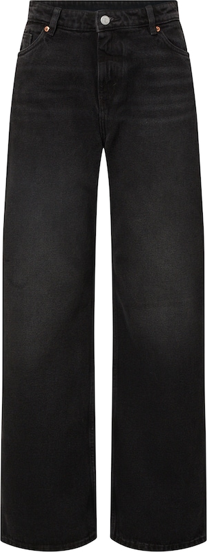 Monki Wide Leg Jeans in Schwarz NS6744 Monki Wide Leg Jeans in Schwarz NS6744