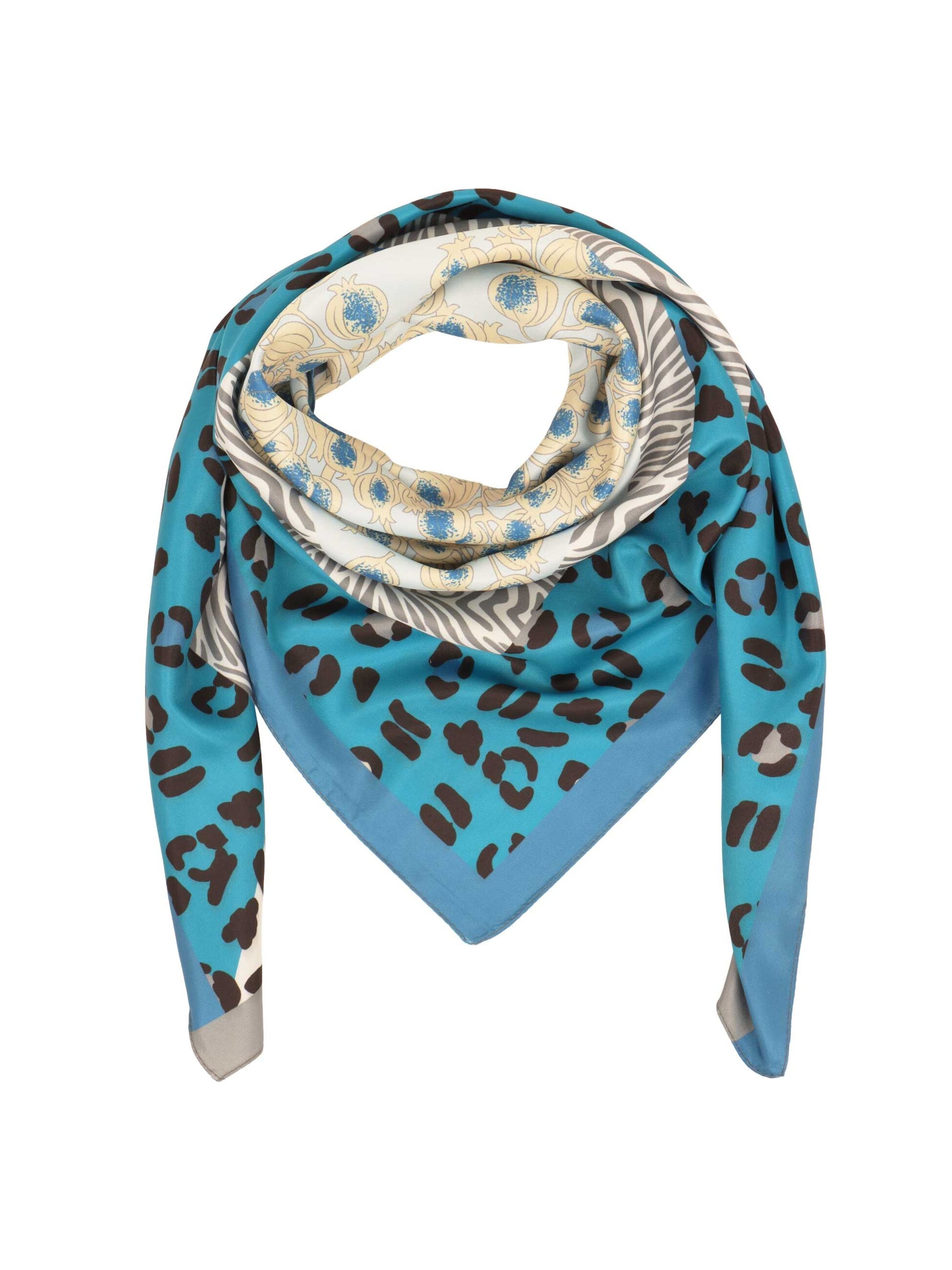 SAMAYA Tuch 'York' in Blau: Vorderseite