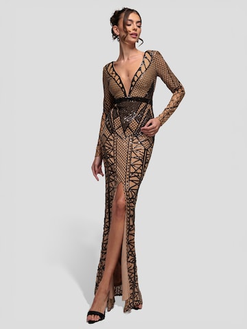 GODDIVA Festkjole i sort: forside