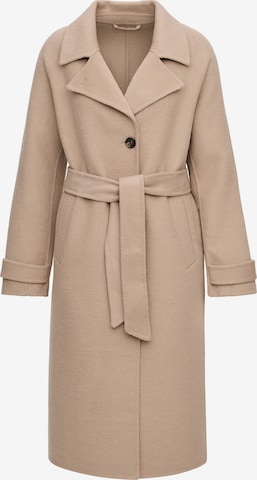 MANISA Between-season jacket 'Wollmantel' in Beige: front