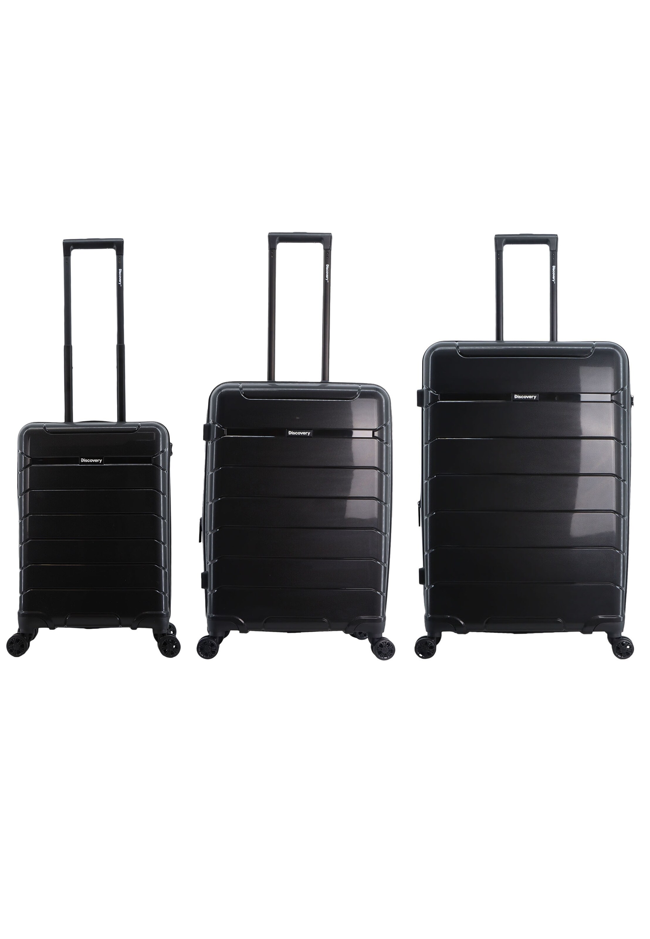 Discovery Suitcase Set in Black: front