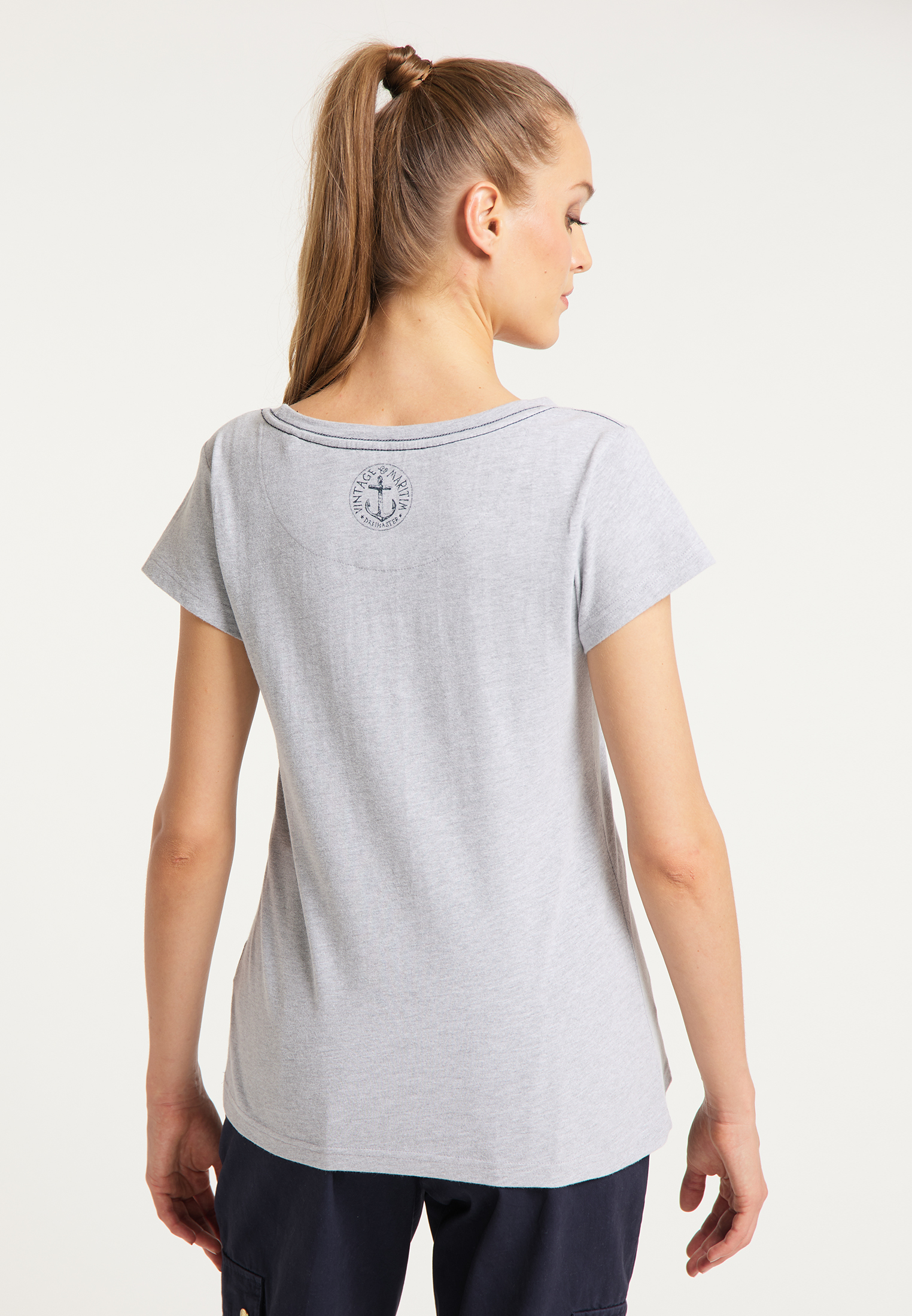 DreiMaster Vintage T-Shirt in Grau 