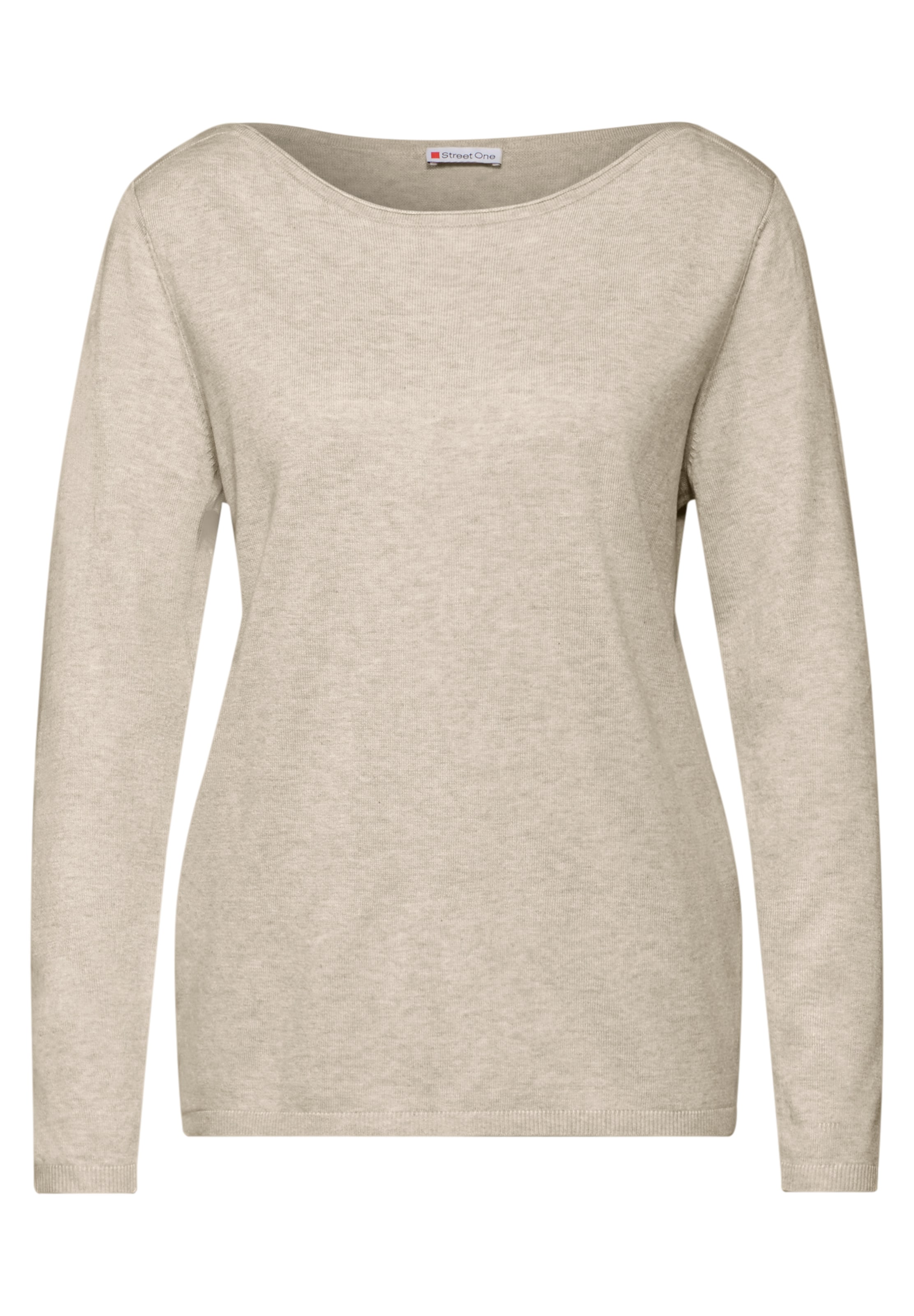 STREET ONE Strickpullover in Beige: Vorderseite