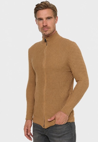 Rusty Neal Gebreid vest in Bruin: voorkant