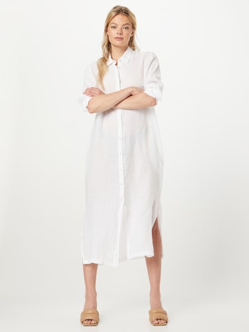 120% Lino Košilové šaty – bílá