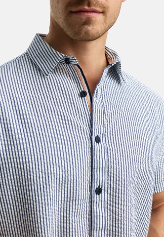 INDICODE JEANS Regular fit Button Up Shirt 'Maribo' in Blue