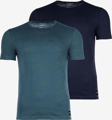 T-Shirt Emporio Armani en bleu : devant