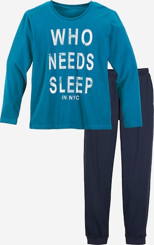 Authentic Le Jogger Pajamas in Blue: front