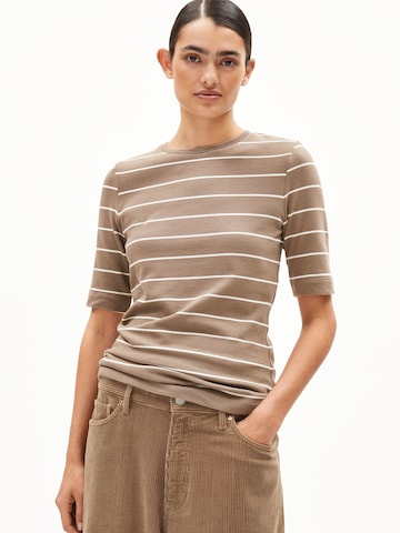 ARMEDANGELS T-Shirt JAANISARA FINE STRIPE in Mischfarben: Vorderseite