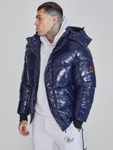 SikSilk Winterjas in Blauw: voorkant