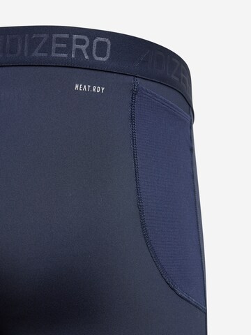 Skinny Pantaloni sportivi 'Adizero' di ADIDAS PERFORMANCE in blu