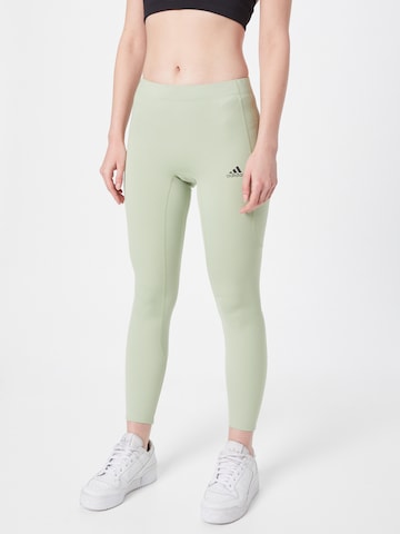 ADIDAS SPORTSWEAR Skinny Sportnadrágok 'Fast Impact' - zöld: elől