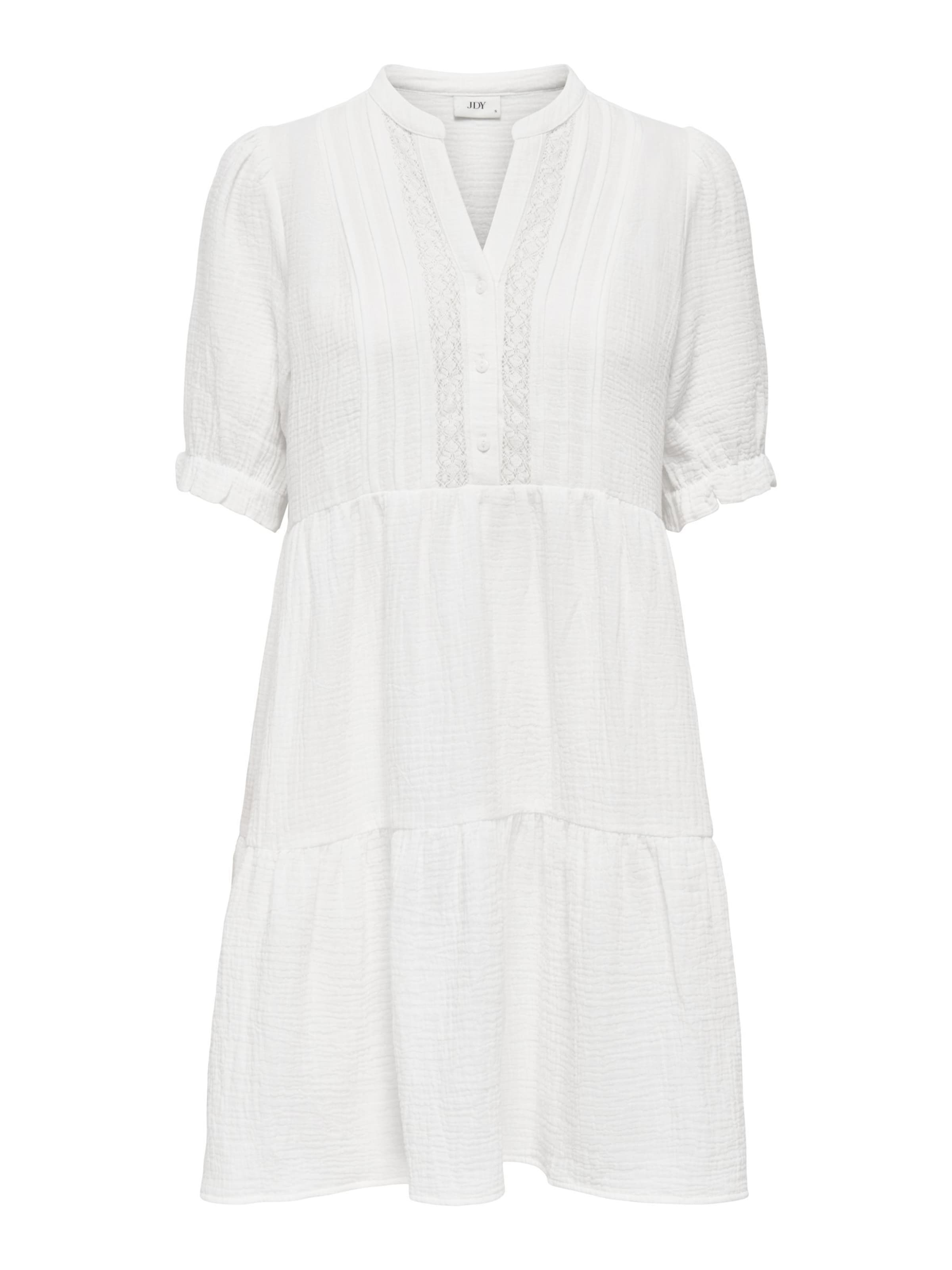 JDY Shirt Dress 'JDYTheis' in White: front