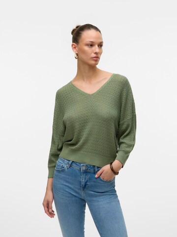 Pull-over 'VMNew Lexsun' VERO MODA en vert : devant