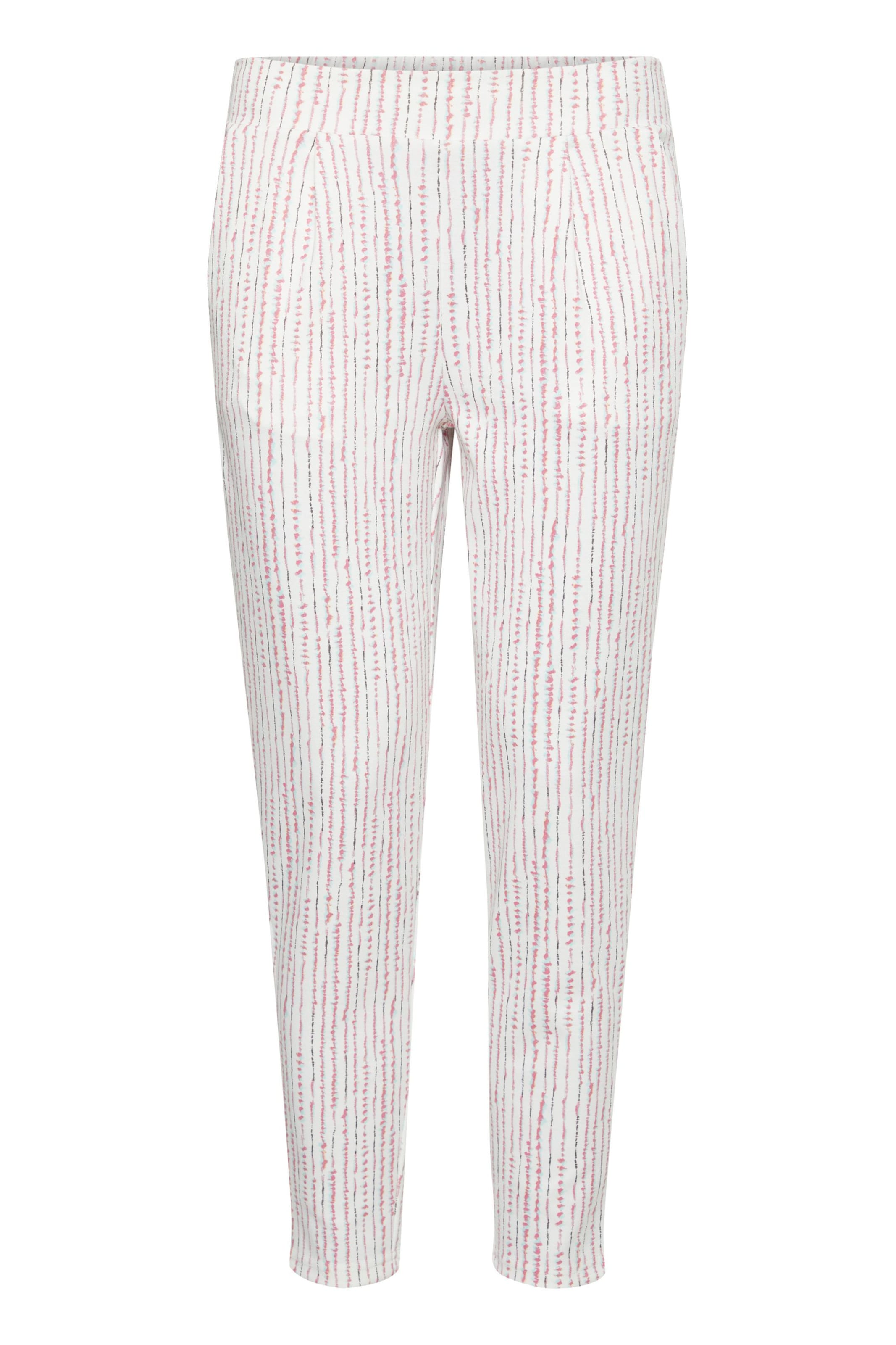 Coupe slim Pantalon à pince 'IHKate' ICHI en blanc : devant