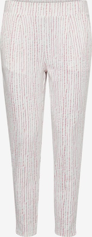 ICHI Slim fit Pants 'kate' in White: front