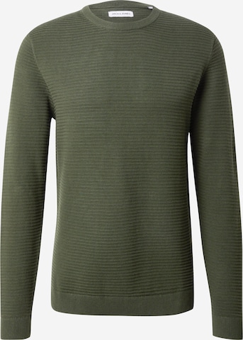 JACK & JONES Свитер 'JJOtto' в Зеленый: спереди