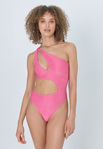 LSCN by LASCANA Swimsuit in Pink: front