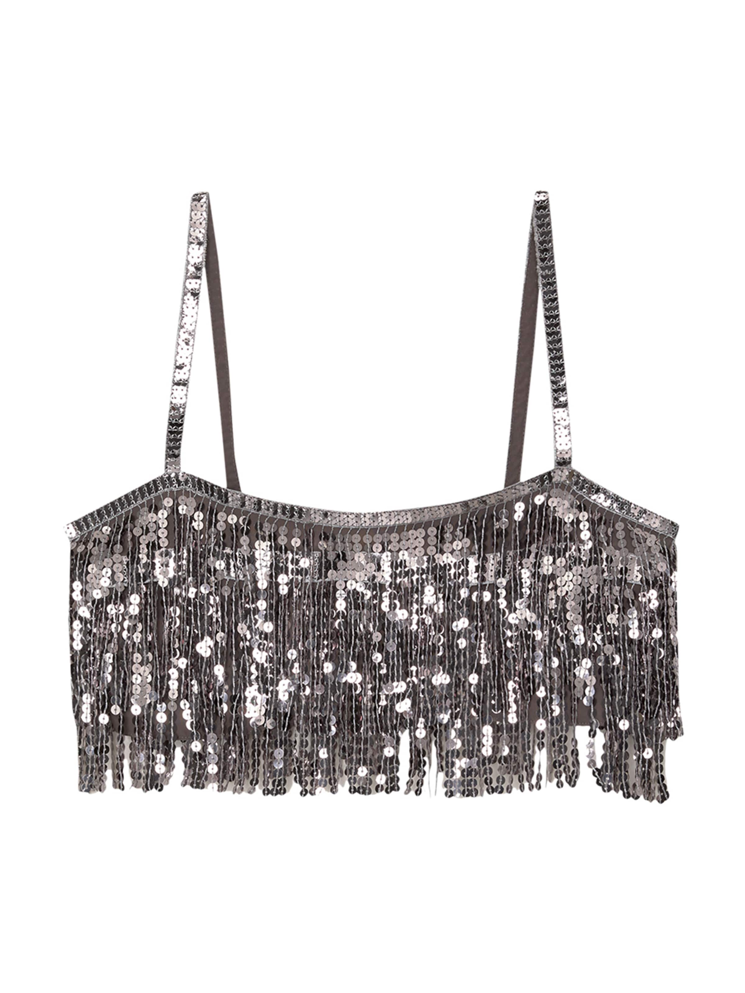 Pull&Bear Top - Sivá: predná strana