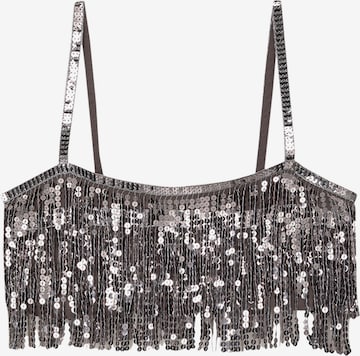 Pull&Bear Toppi värissä harmaa: etupuoli