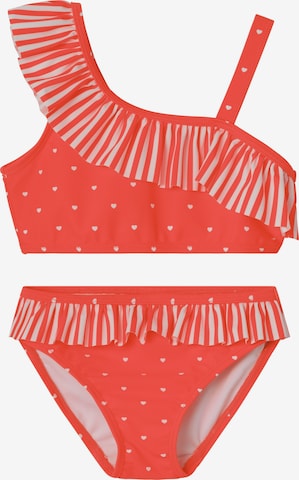 NAME IT - Bustier Bikini 'ZEDOT' en naranja: frente