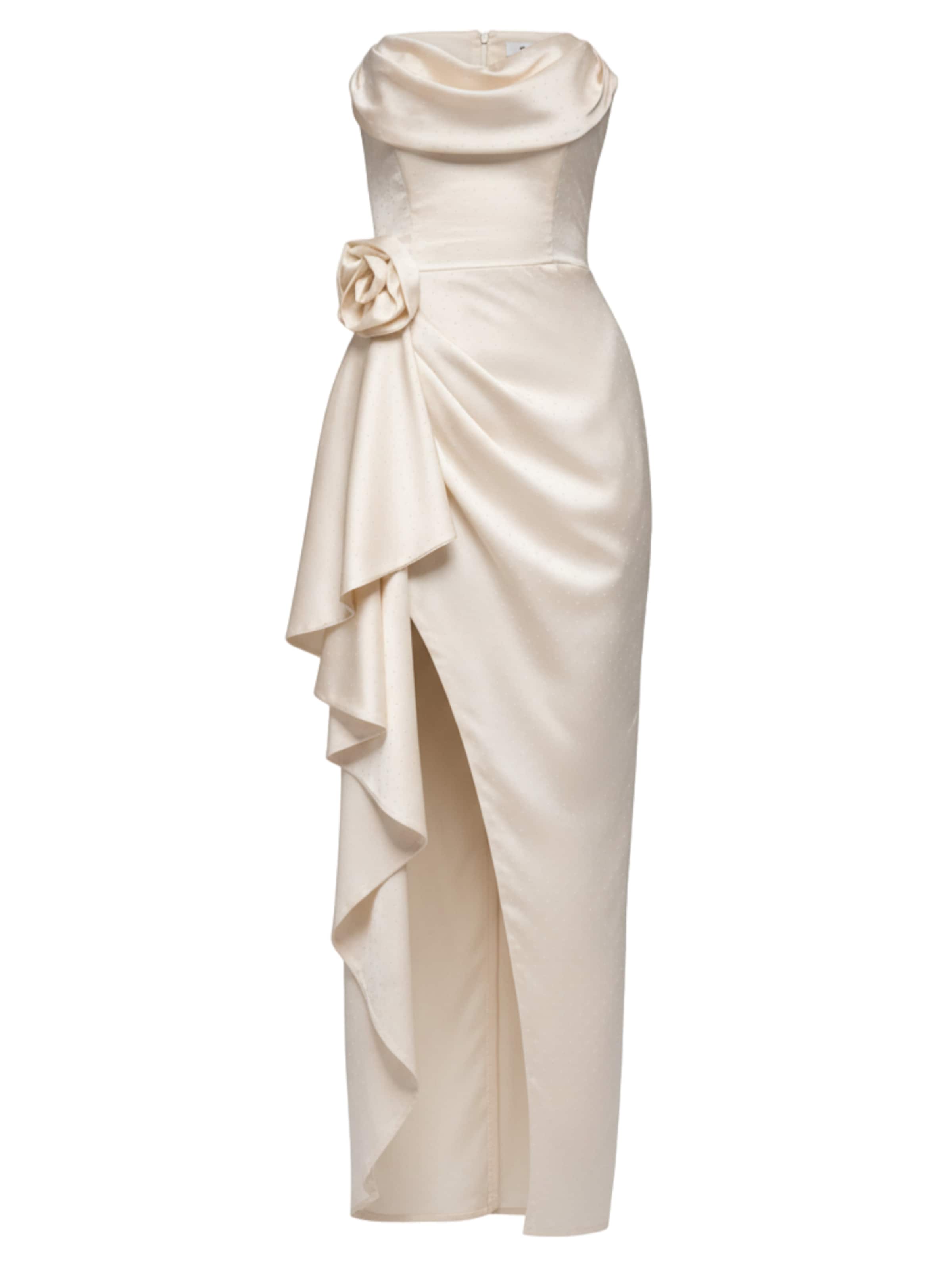 Abito da sera di Ombre in beige: frontale