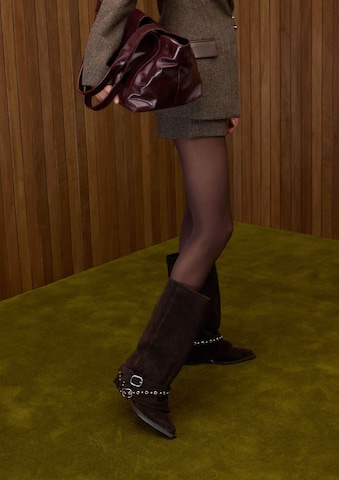 SACHA Cowboy Boots in Brown: front