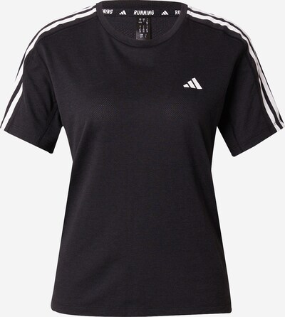 ADIDAS PERFORMANCE T-shirt fonctionnel 'Own the Run' en noir / blanc, Vue avec produit