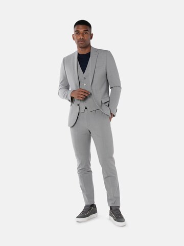 BENVENUTO Slimfit Anzug 'SALVI' in Grau: Vorderseite