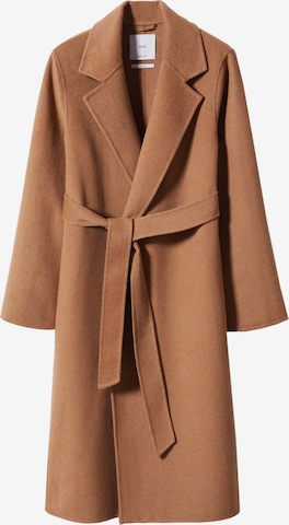 MANGO Between-Seasons Coat 'BATIN' in Brown: front