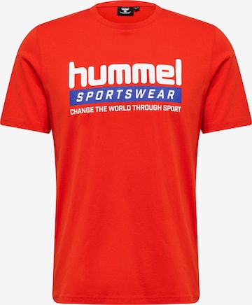 T-Shirt fonctionnel 'Carson' Hummel en orange : devant