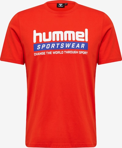 Hummel Functioneel shirt 'Carson' in de kleur Blauw / Donkeroranje / Wit, Productweergave