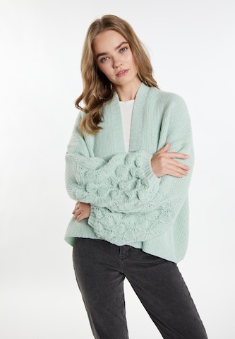 Cardigan IZIA en vert : devant