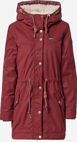Ragwear Parka 'CANNY' in Rot: front