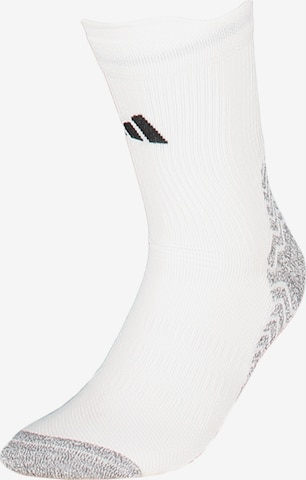 ADIDAS PERFORMANCE Athletic Socks 'Grip' in White: front