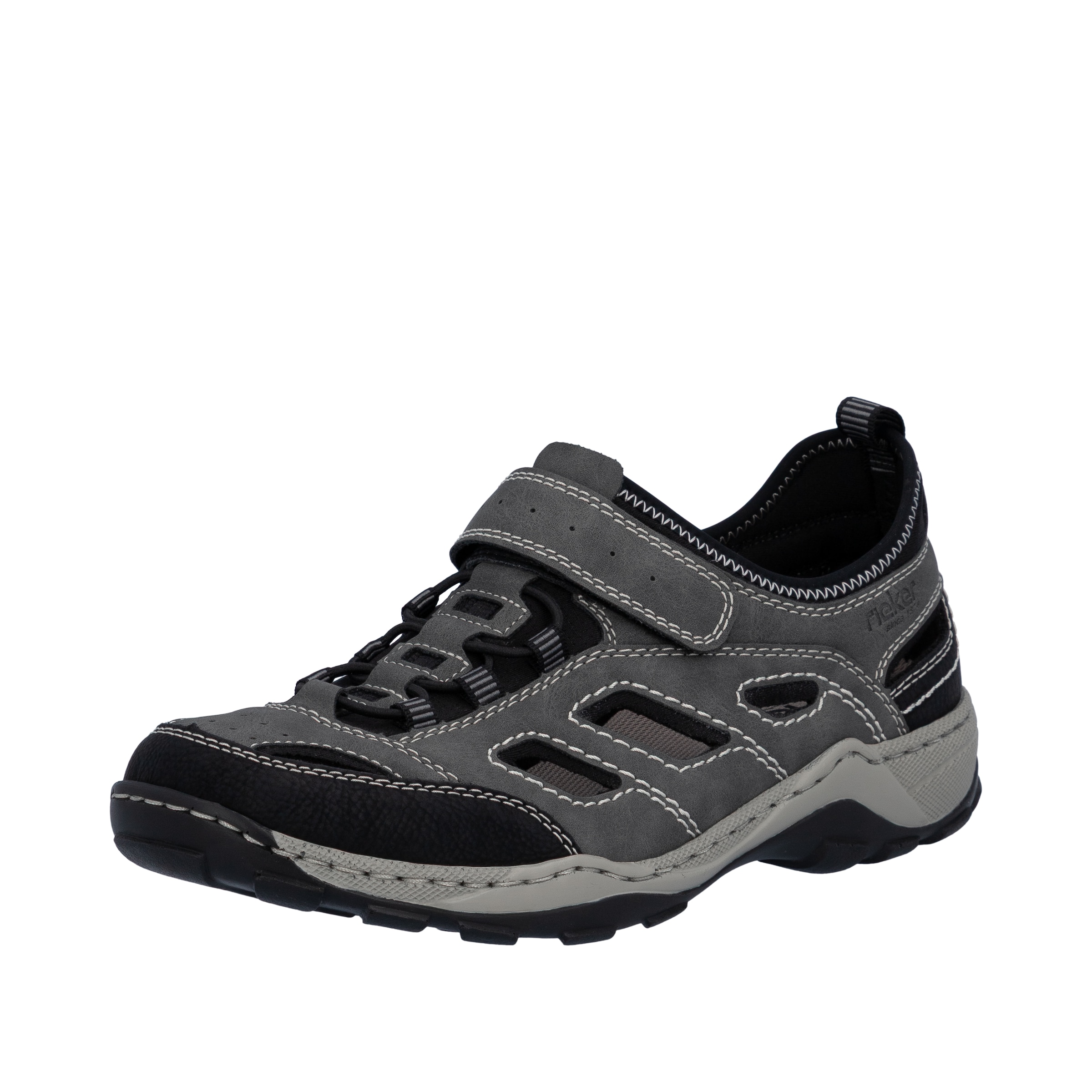 Rieker Hiking Sandals '08063' in Grey: front