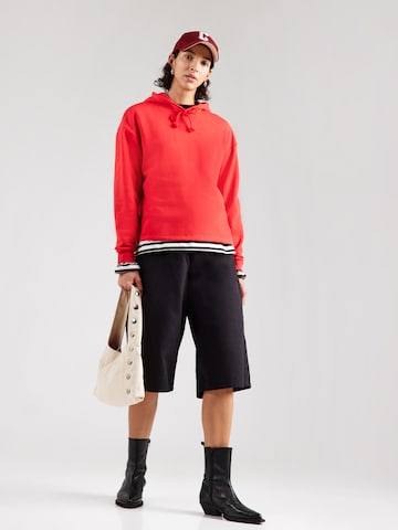 PIECES Sweatshirt 'PCCHILLI' i röd