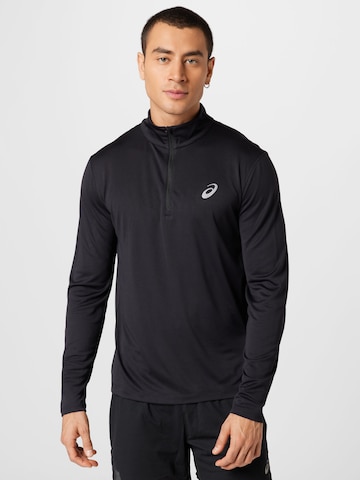 T-Shirt fonctionnel ASICS en noir : devant