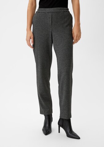 Regular Pantalon COMMA en noir : devant