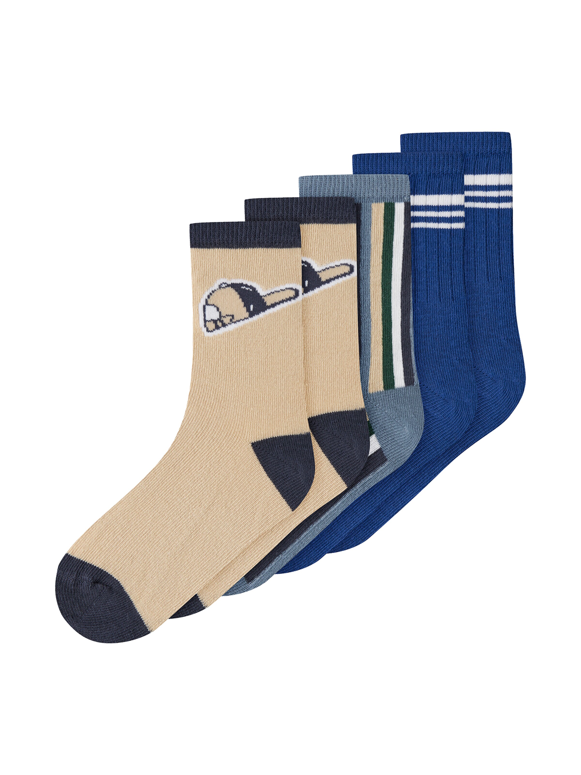 NAME IT - Calcetines 'NMMNATHEN' en azul: frente
