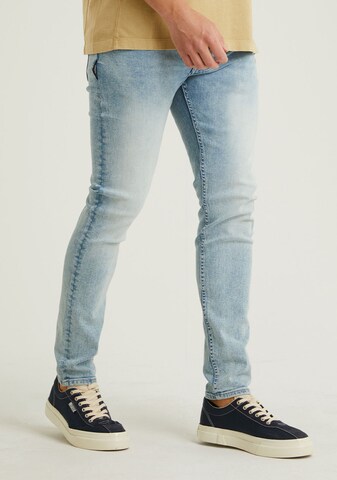 CHASIN' Slim fit Jeans 'Carter Bleach' in Blue
