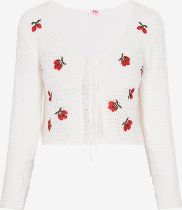 MYMO Neuletakki värissä valkoinen: etupuoli